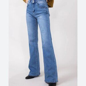 KanCan 3/25 Tall Jeans Casual Dark Collegiate School Cuff Stretch